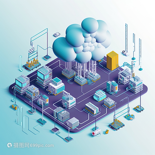 工业物联网设计图的数字艺术 技术与服务的融合之美